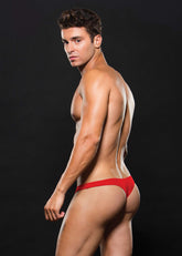 Envy Microfibre Low Rise Zip Sexy Mens Thong Red Jocks and G-Strings